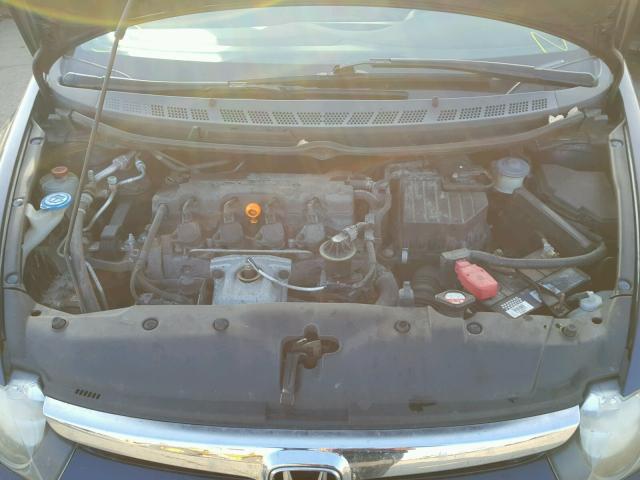 1HGFA16887L021456 - 2007 HONDA CIVIC EX BLUE photo 7
