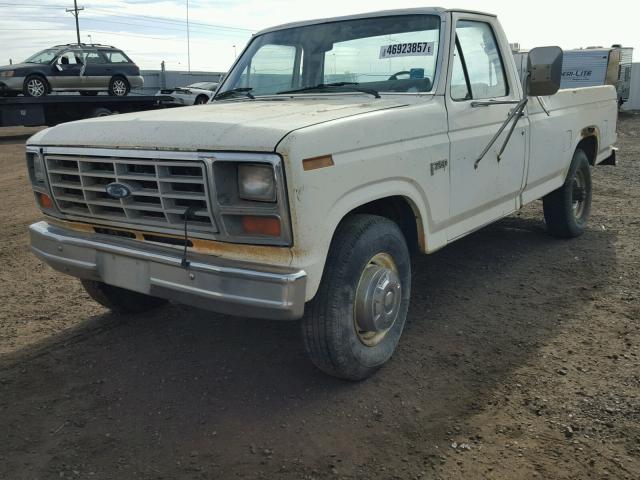 1FTHF25L8GKA55200 - 1986 FORD F250 WHITE photo 2