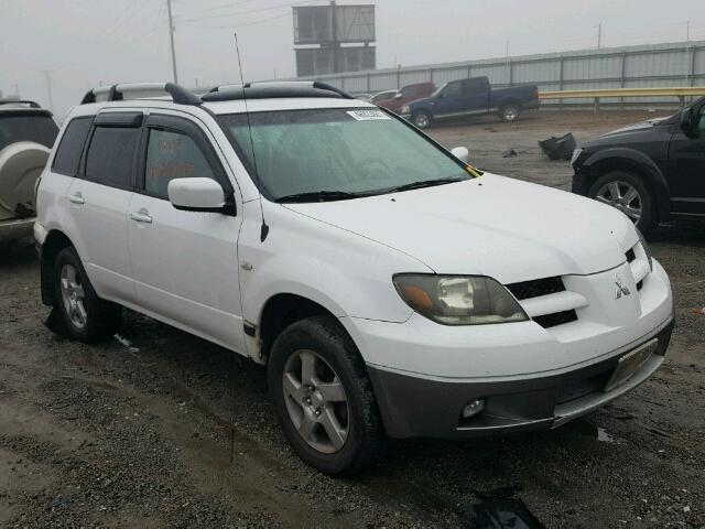 JA4LZ41F74U005962 - 2004 MITSUBISHI OUTLANDER WHITE photo 1