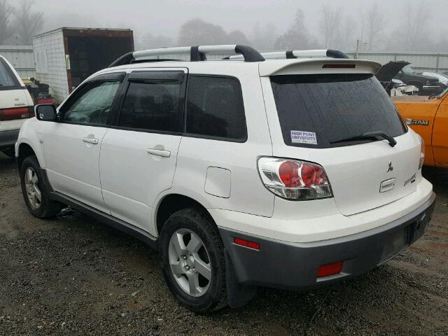 JA4LZ41F74U005962 - 2004 MITSUBISHI OUTLANDER WHITE photo 3