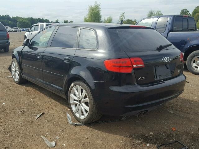 WAUHF98P29A053004 - 2009 AUDI A3 2.0T BLACK photo 3