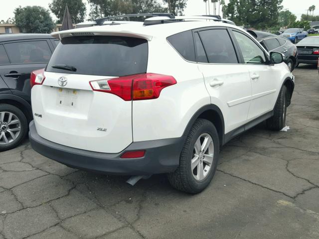 JTMWFREV5EJ013524 - 2014 TOYOTA RAV4 XLE WHITE photo 4