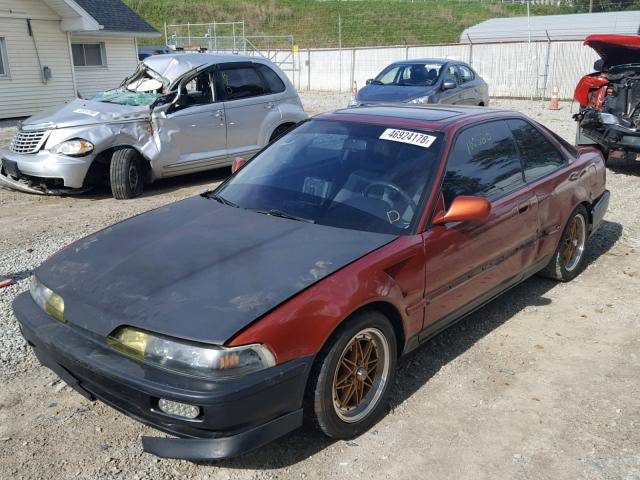 JH4DA9363LS069002 - 1990 ACURA INTEGRA GS ORANGE photo 2