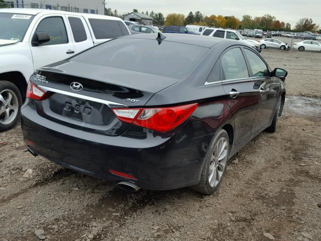 5NPEC4AB2BH221075 - 2011 HYUNDAI SONATA SE BLACK photo 4