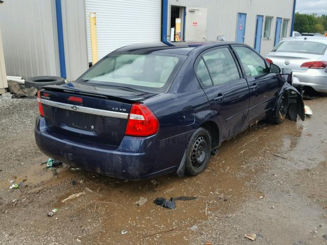 1G1ZT54805F232977 - 2005 CHEVROLET MALIBU LS Mavi foto 4
