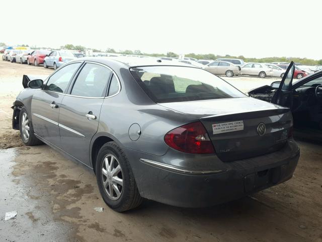 2G4WD562651276484 - 2005 BUICK LACROSSE C GRAY photo 3