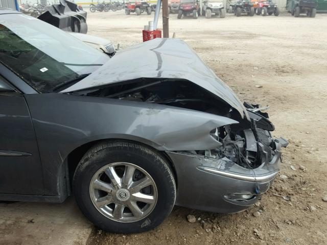 2G4WD562651276484 - 2005 BUICK LACROSSE C GRAY photo 9