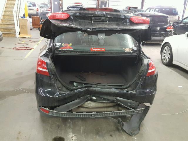 1FADP3F29GL253615 - 2016 FORD FOCUS SE BLACK photo 9