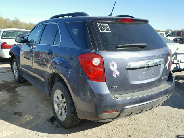 2GNFLEEK8D6343555 - 2013 CHEVROLET EQUINOX LT BLUE photo 3