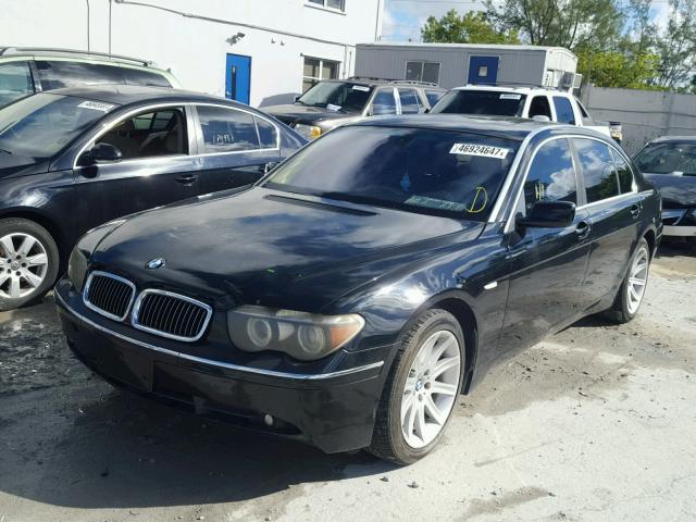 WBAGN63544DS53621 - 2004 BMW 745 BLACK photo 2