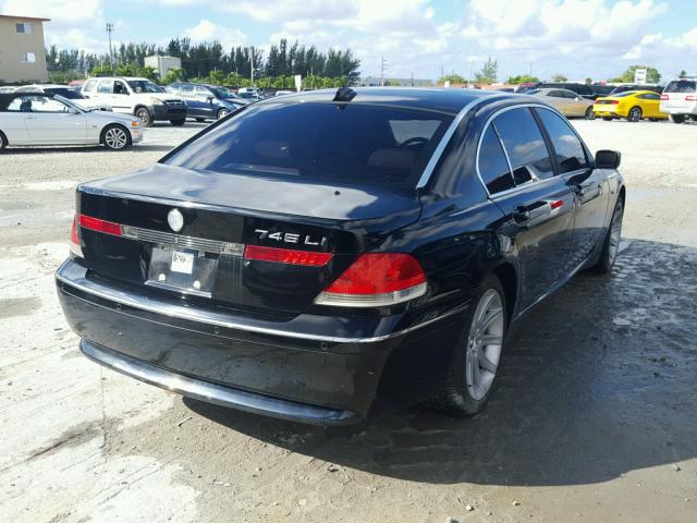 WBAGN63544DS53621 - 2004 BMW 745 BLACK photo 4