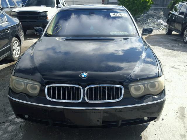 WBAGN63544DS53621 - 2004 BMW 745 BLACK photo 9