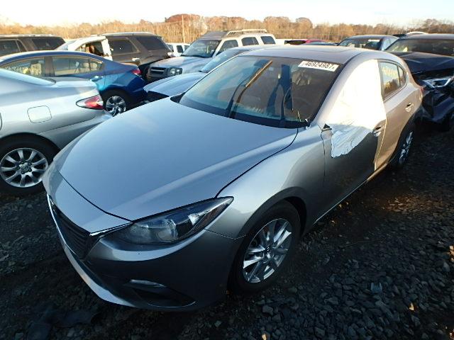 JM1BM1M71E1102001 - 2014 MAZDA 3 GRAND TO SILVER photo 2