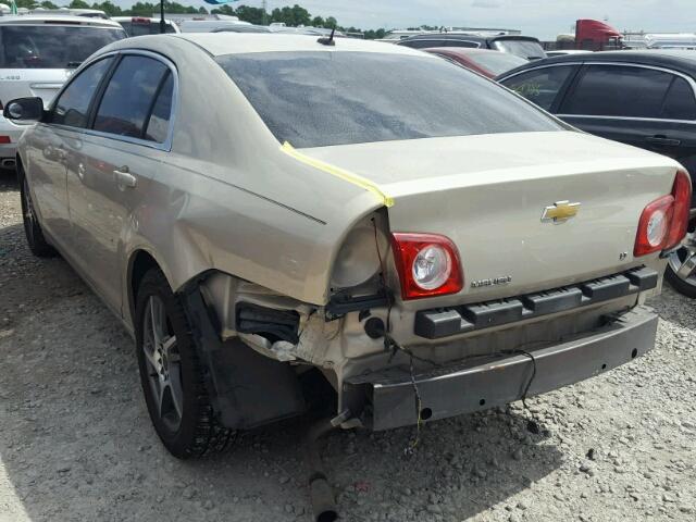 1G1ZH57B394208540 - 2009 CHEVROLET MALIBU 1LT GOLD photo 3