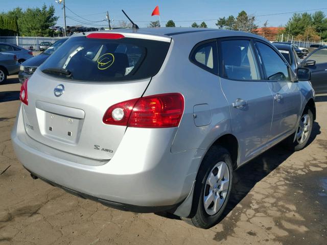 JN8AS58V28W407262 - 2008 NISSAN ROGUE S SILVER photo 4