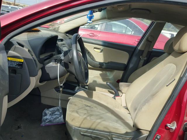 KMHDU4ADXAU198817 - 2010 HYUNDAI ELANTRA BL RED photo 5