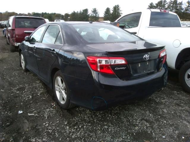 4T1BF1FKXDU659185 - 2013 TOYOTA CAMRY L BLACK photo 3