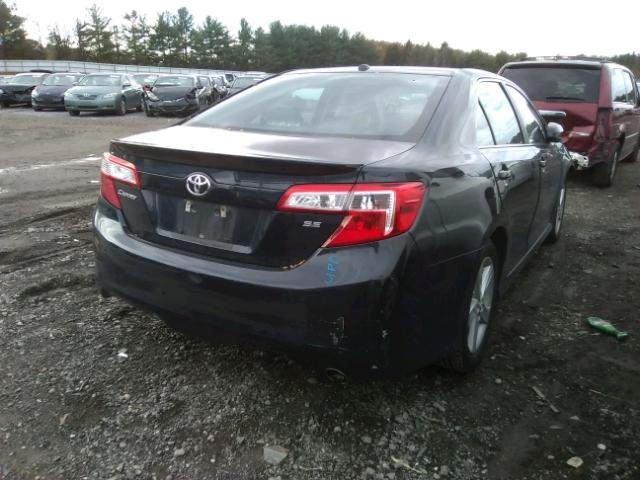 4T1BF1FKXDU659185 - 2013 TOYOTA CAMRY L BLACK photo 4