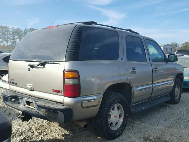 1GKEC13T51R174477 - 2001 GMC YUKON TAN photo 4