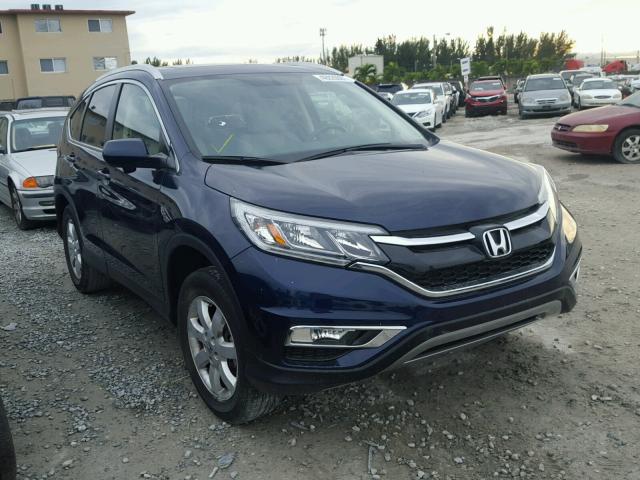 2HKRM3H79FH548928 - 2015 HONDA CR-V EXL BLUE photo 1