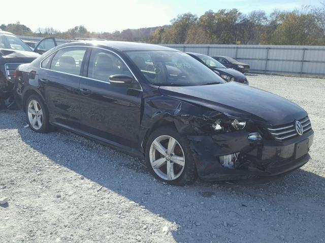 1VWBH7A3XDC026268 - 2013 VOLKSWAGEN PASSAT SE BLACK photo 1