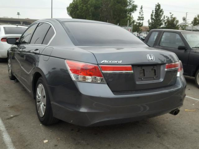 1HGCP2F39CA044620 - 2012 HONDA ACCORD LX CHARCOAL photo 3