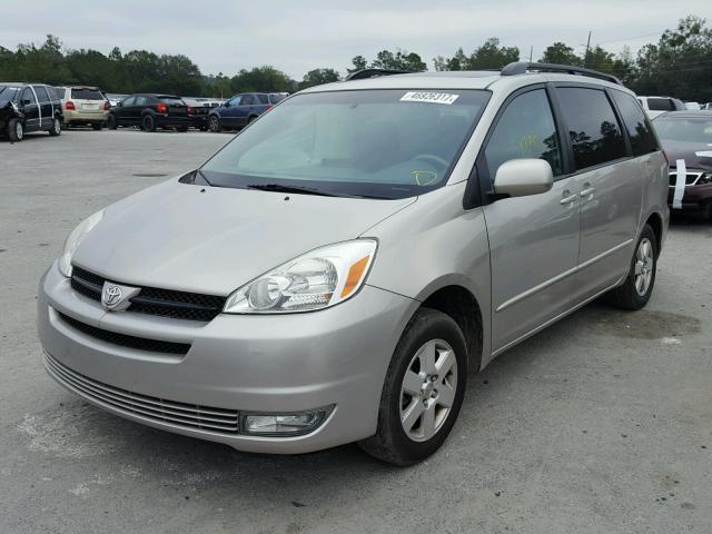 5TDZA22C45S297088 - 2005 TOYOTA SIENNA XLE SILVER photo 2