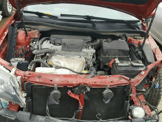 4T1BF1FK3CU523088 - 2012 TOYOTA CAMRY BASE MAROON photo 7
