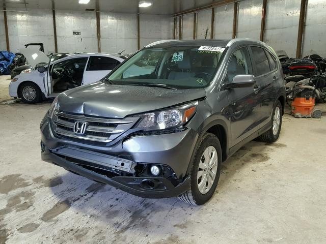 5J6RM4H78CL003813 - 2012 HONDA CR-V EXL GRAY photo 2