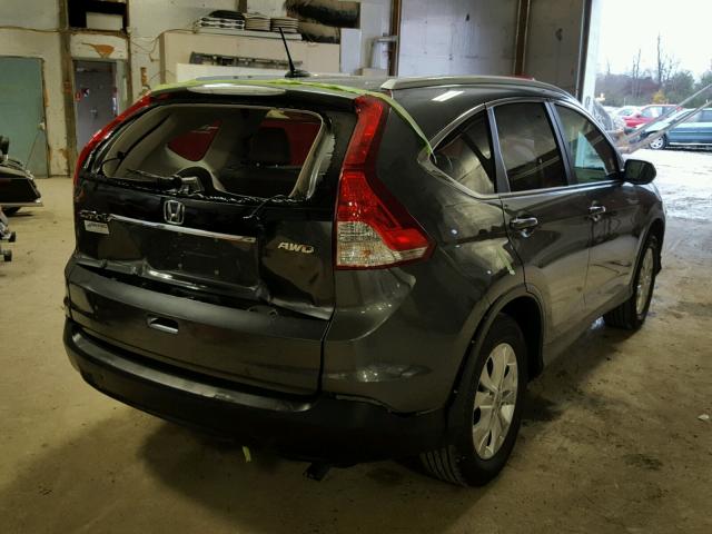 5J6RM4H78CL003813 - 2012 HONDA CR-V EXL GRAY photo 4