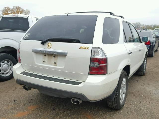 2HNYD18736H530766 - 2006 ACURA MDX TOURIN WHITE photo 4