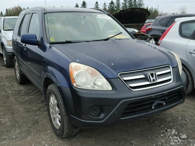 JHLRD78885C813335 - 2005 HONDA CR-V EX BLUE photo 1