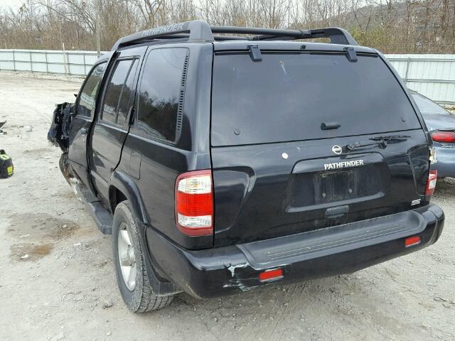 JN8DR09Y44W906224 - 2004 NISSAN PATHFINDER BLACK photo 3