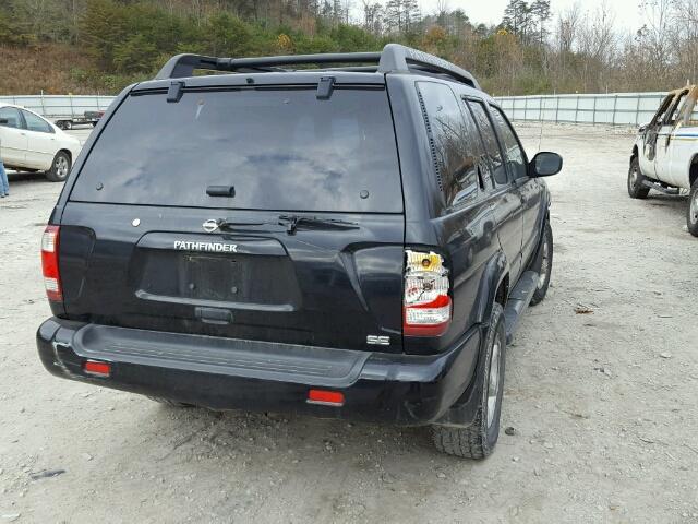 JN8DR09Y44W906224 - 2004 NISSAN PATHFINDER BLACK photo 4