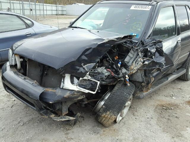 JN8DR09Y44W906224 - 2004 NISSAN PATHFINDER BLACK photo 9