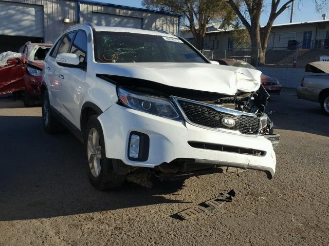 5XYKT3A60EG488159 - 2014 KIA SORENTO LX WHITE photo 1