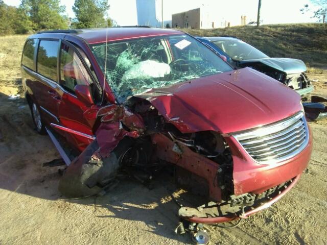 2C4RC1BG2ER125755 - 2014 CHRYSLER TOWN & COU RED photo 1