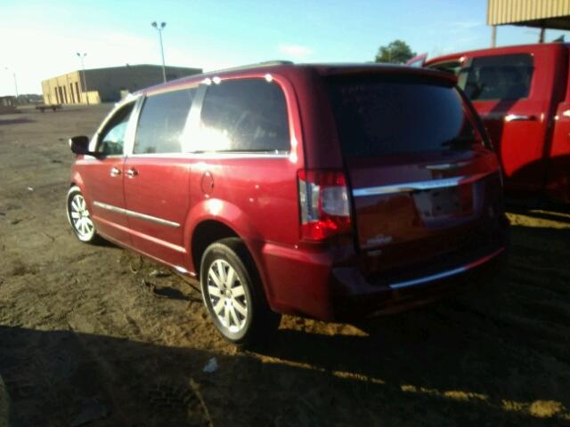 2C4RC1BG2ER125755 - 2014 CHRYSLER TOWN & COU RED photo 3