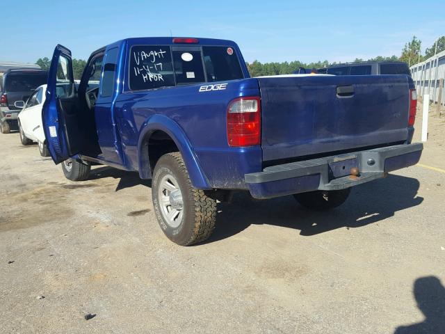 1FTYR44U95PA08920 - 2005 FORD RANGER SUP BLUE photo 3