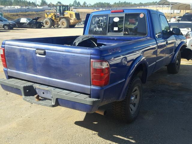 1FTYR44U95PA08920 - 2005 FORD RANGER SUP BLUE photo 4