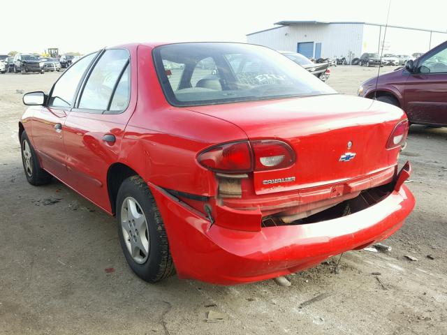 1G1JC524427308560 - 2002 CHEVROLET CAVALIER B RED photo 3