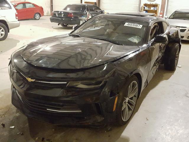 1G1FD1RS6G0152263 - 2016 CHEVROLET CAMARO LT BLACK photo 2