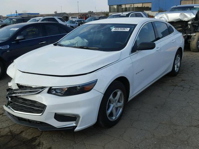 1G1ZB5ST7HF211803 - 2017 CHEVROLET MALIBU LS WHITE photo 2