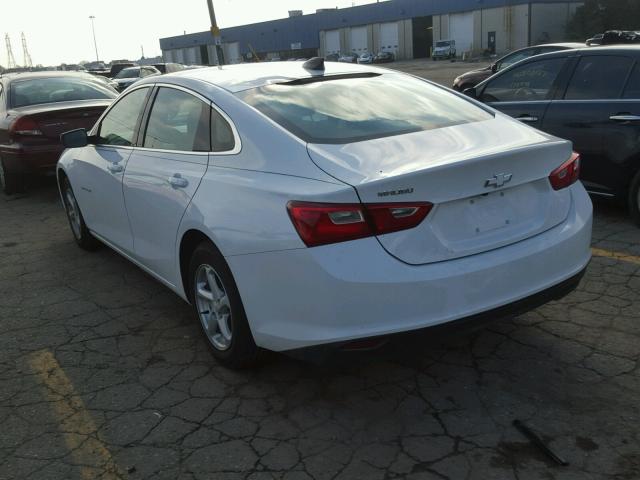 1G1ZB5ST7HF211803 - 2017 CHEVROLET MALIBU LS WHITE photo 3