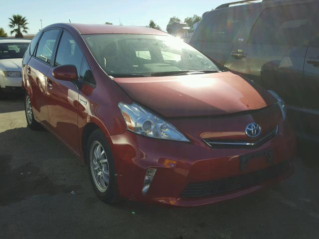 JTDZN3EU1E3307947 - 2014 TOYOTA PRIUS V RED photo 1