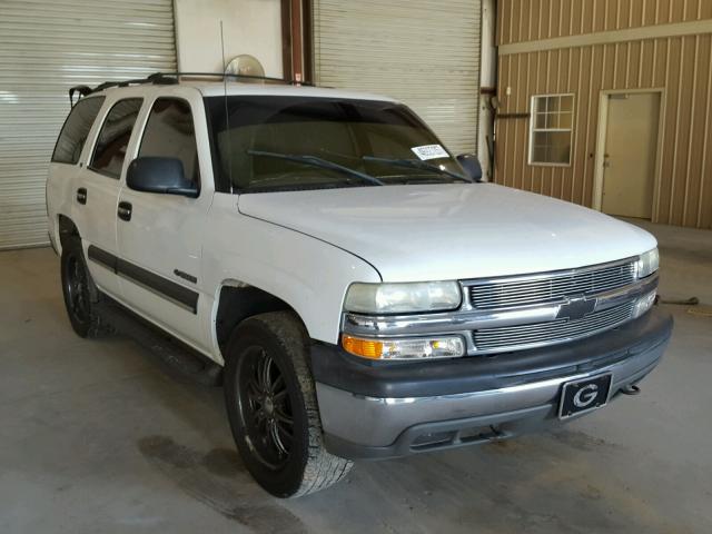 1GNEC13V72J270731 - 2002 CHEVROLET TAHOE C150 WHITE photo 1