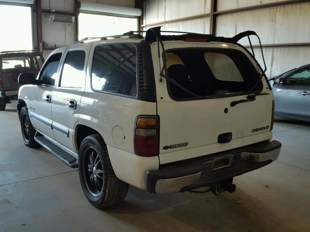 1GNEC13V72J270731 - 2002 CHEVROLET TAHOE C150 WHITE photo 3