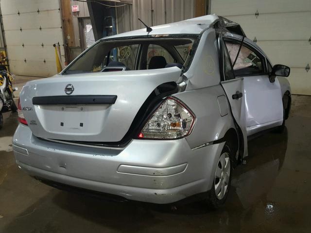 3N1CC1APXBL417429 - 2011 NISSAN VERSA S SILVER photo 4