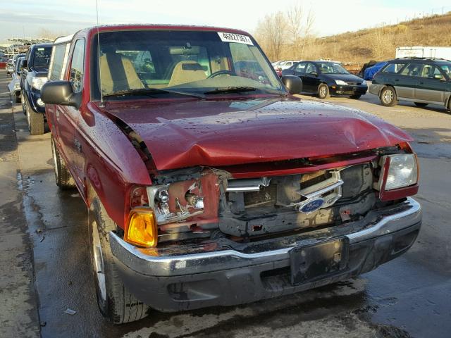 1FTYR10D72PA09757 - 2002 FORD RANGER RED photo 1