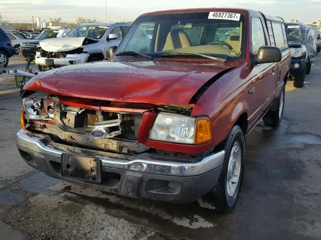 1FTYR10D72PA09757 - 2002 FORD RANGER RED photo 2